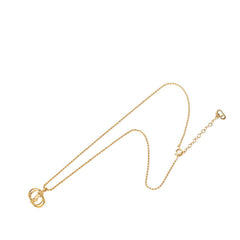 ディオール CDロゴ ペンダント ネックレス ゴールド メッキ レディース Dior 中古