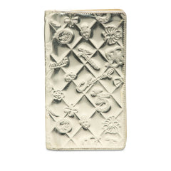 シャネル アイコン シンボルチャーム 長財布 ウォレット A37151 ゴールド系 パテントレザー レディース CHANEL 中古