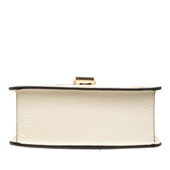 グッチ ビー&スター ミニ シルヴィ ハンドバッグ ショルダーバッグ 2WAY 470270 ホワイト レザー レディース GUCCI 【中古】