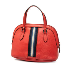 グッチ シェリーライン ハンドバッグ ショルダーバッグ 2WAY 341504 レッド マルチカラー レザー レディース GUCCI 【中古】