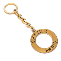 シャネル ヴィンテージ ロゴリング キーホルダー チャーム 93P刻印 ゴールド メッキ レディース CHANEL 【中古】