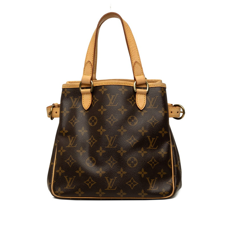 ルイ ヴィトン モノグラム バティニョール ハンドバッグ トートバッグ M51156 ブラウン PVC レザー レディース LOUIS VUITTON 中古