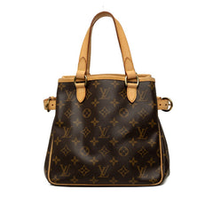 ルイ ヴィトン モノグラム バティニョール ハンドバッグ トートバッグ M51156 ブラウン PVC レザー レディース LOUIS VUITTON 中古