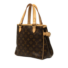 ルイ ヴィトン モノグラム バティニョール ハンドバッグ トートバッグ M51156 ブラウン PVC レザー レディース LOUIS VUITTON 中古