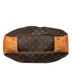 ルイ ヴィトン モノグラム ボエシMM ハンドバッグ トートバッグ M45714 ブラウン PVC レザー レディース LOUIS VUITTON 中古