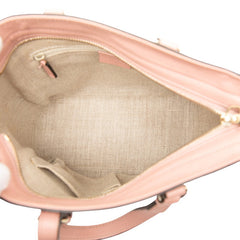 グッチ マイクログッチシマ ブリー ハンドバッグ ショルダー 2WAY 斜め掛け 449241 ピンク レザー レディース GUCCI 【中古】