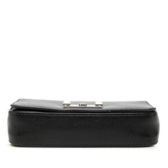 ミュウミュウ マドラス チェーン ショルダーバッグ 5BD153 ブラック レザー レディース MIUMIU 【中古】