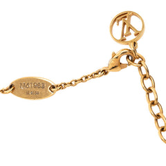 ルイ ヴィトン エセンシャルV ペンダントネックレス M61083 ゴールド メッキ レディース LOUIS VUITTON 【中古】