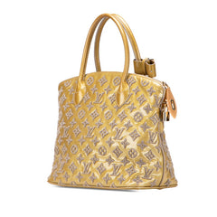 ルイ ヴィトン モノグラム ファッシネイション ロックイット ブークレット ハンドバッグ トートバッグ M40601 カーキグリーン系 パテントレザー レディース LOUIS VUITTON 【中古】