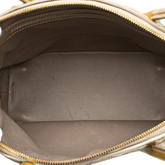 ルイ ヴィトン モノグラム ファッシネイション ロックイット ブークレット ハンドバッグ トートバッグ M40601 カーキグリーン系 パテントレザー レディース LOUIS VUITTON 【中古】