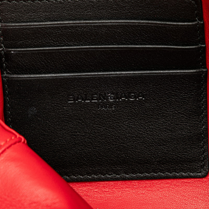 バレンシアガ トライアングル 三角 クラッチバッグ セカンドバッグ ポーチ 476976 ブラック レザー レディース BALENCIAGA 【中古】