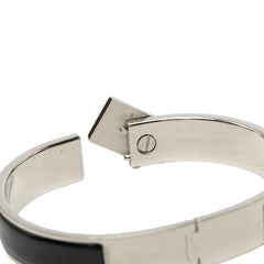 エルメス クリック ロケ エナメルブレスレット バングル シルバー ブラック メタル レディース HERMES 中古