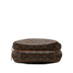 ルイ ヴィトン モノグラム リポーターPM 斜め掛け ショルダーバッグ M45254 ブラウン PVC レザー レディース LOUIS VUITTON 【中古】
