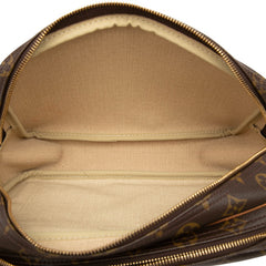 ルイ ヴィトン モノグラム リポーターPM 斜め掛け ショルダーバッグ M45254 ブラウン PVC レザー レディース LOUIS VUITTON 【中古】