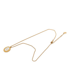 ディオール ロゴ ネックレス ゴールド メッキ レディース Dior 【中古】