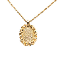 ディオール ロゴ ネックレス ゴールド メッキ レディース Dior 【中古】