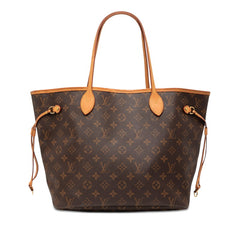 ルイ ヴィトン モノグラム ネヴァーフルMM トートバッグ ショルダーバッグ M41177 ブラウン PVC レザー レディース LOUIS VUITTON 【中古】