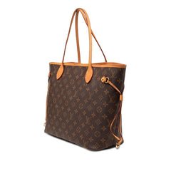 ルイ ヴィトン モノグラム ネヴァーフルMM トートバッグ ショルダーバッグ M41177 ブラウン PVC レザー レディース LOUIS VUITTON 【中古】