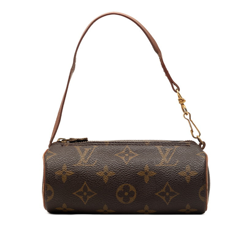 ルイ ヴィトン モノグラム パピヨン 付属 ポーチ ハンドバッグ ブラウン PVC レザー レディース LOUIS VUITTON 【中古】