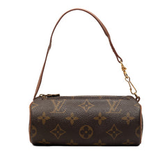 ルイ ヴィトン モノグラム パピヨン 付属 ポーチ ハンドバッグ ブラウン PVC レザー レディース LOUIS VUITTON 【中古】