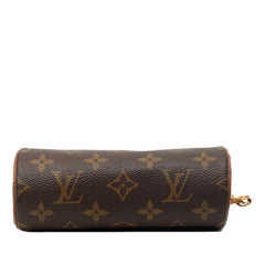 ルイ ヴィトン モノグラム パピヨン 付属 ポーチ ハンドバッグ ブラウン PVC レザー レディース LOUIS VUITTON 【中古】