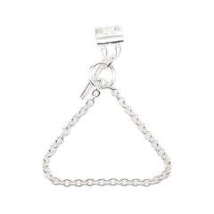 エルメス アミュレット コンスタンス チェーン ブレスレット SV925 シルバー レディース HERMES 中古