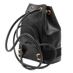 サルヴァトーレフェラガモ ヴァラ リュック バックパック ブラック PVC レザー レディース Salvatore Ferragamo 【中古】