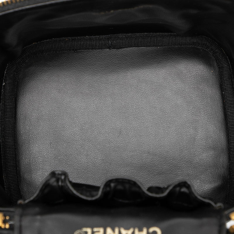 シャネル ココマーク バニティバッグ ブラック キャビアスキン レディース CHANEL 【中古】