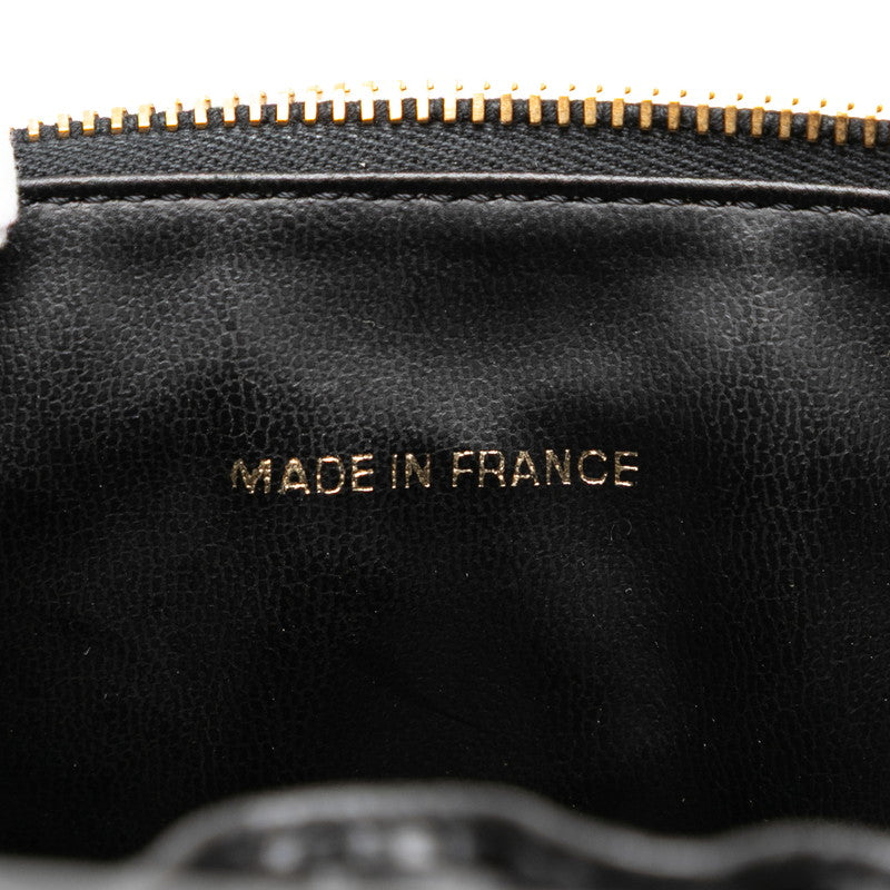 シャネル ココマーク バニティバッグ ブラック キャビアスキン レディース CHANEL 【中古】