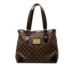 ルイ ヴィトン ダミエ ハムステッドPM トートバッグ ハンドバッグ N51205 エベヌ ブラウン PVC レザー レディース LOUIS VUITTON 中古