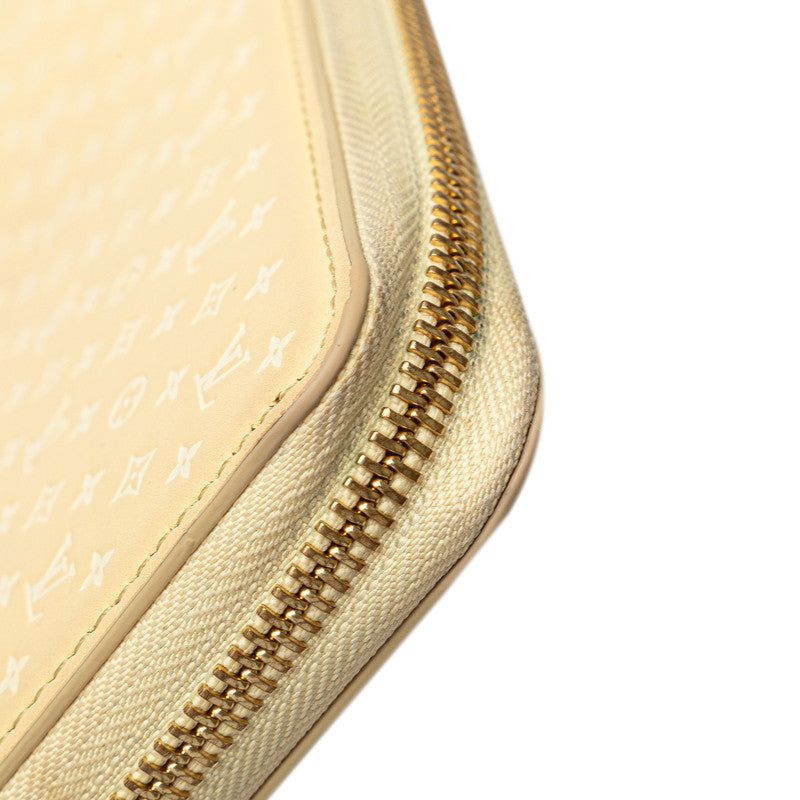 ルイ ヴィトン ナノグラム ジッピー ウォレット ラウンドファスナー 長財布 M82229 イエロー レザー レディース LOUIS VUITTON 【中古】