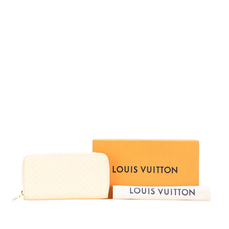 ルイ ヴィトン ナノグラム ジッピー ウォレット ラウンドファスナー 長財布 M82229 イエロー レザー レディース LOUIS VUITTON 【中古】
