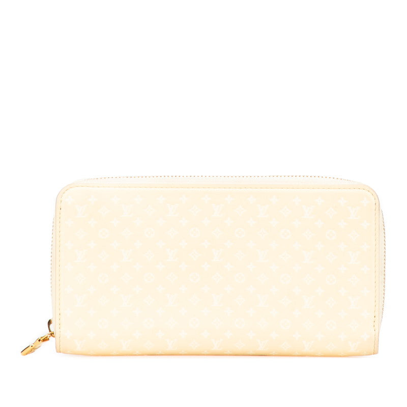 ルイ ヴィトン ナノグラム ジッピー ウォレット ラウンドファスナー 長財布 M82229 イエロー レザー レディース LOUIS VUITTON 【中古】