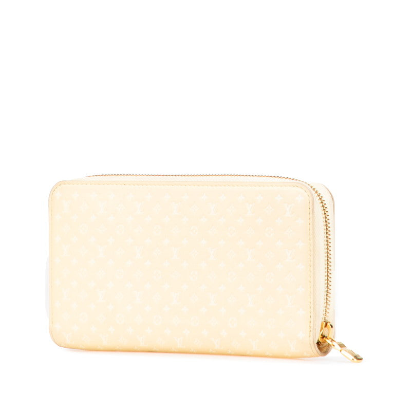 ルイ ヴィトン ナノグラム ジッピー ウォレット ラウンドファスナー 長財布 M82229 イエロー レザー レディース LOUIS VUITTON 【中古】