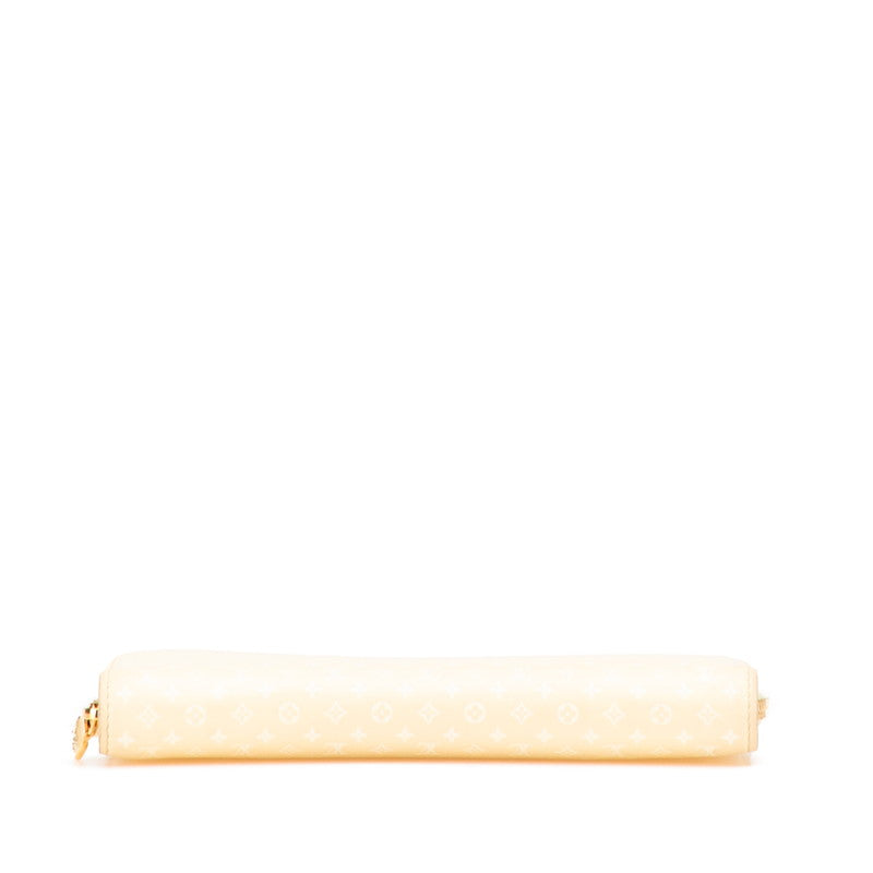 ルイ ヴィトン ナノグラム ジッピー ウォレット ラウンドファスナー 長財布 M82229 イエロー レザー レディース LOUIS VUITTON 【中古】