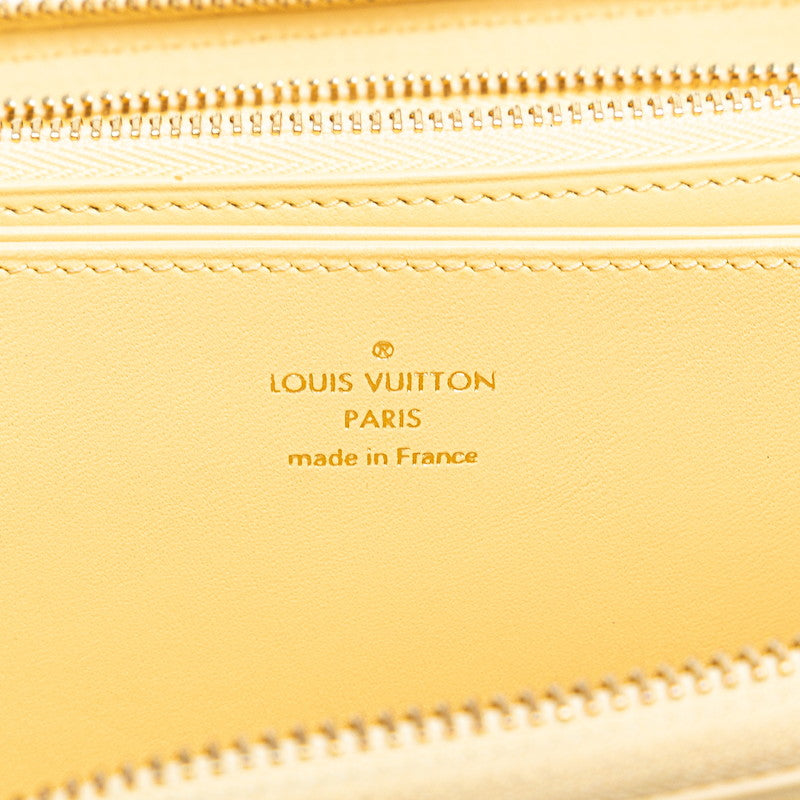 ルイ ヴィトン ナノグラム ジッピー ウォレット ラウンドファスナー 長財布 M82229 イエロー レザー レディース LOUIS VUITTON 【中古】