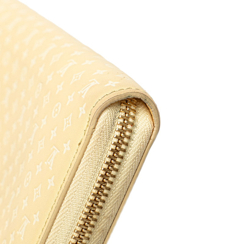 ルイ ヴィトン ナノグラム ジッピー ウォレット ラウンドファスナー 長財布 M82229 イエロー レザー レディース LOUIS VUITTON 【中古】