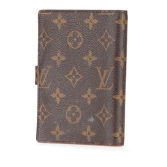 ルイ ヴィトン モノグラム アジェンダPM 手帳カバー R20005 ブラウン PVC レザー レディース LOUIS VUITTON 【中古】
