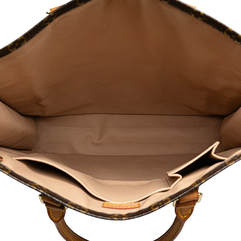 ルイ ヴィトン モノグラム サックプラ ハンドバッグ トートバッグ M51140 ブラウン PVC レザー レディース LOUIS VUITTON 【中古】