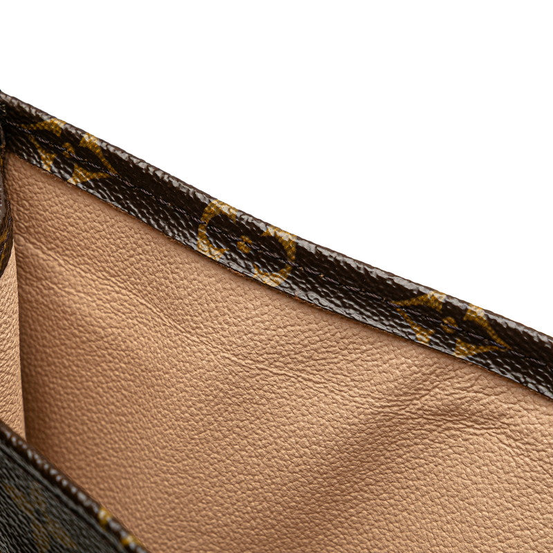ルイ ヴィトン モノグラム サックプラ ハンドバッグ トートバッグ M51140 ブラウン PVC レザー レディース LOUIS VUITTON 【中古】
