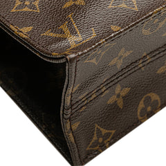 ルイ ヴィトン モノグラム サックプラ ハンドバッグ トートバッグ M51140 ブラウン PVC レザー レディース LOUIS VUITTON 【中古】