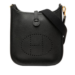 エルメス エブリンTPM ショルダーバッグ ブラック トリヨンクレマンス レディース HERMES 【中古】