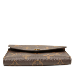 ルイ ヴィトン モノグラム ポルトフォイユ ヴィクトリーヌ 三つ折り財布 M62472 ブラウン PVC レザー レディース LOUIS VUITTON 【中古】