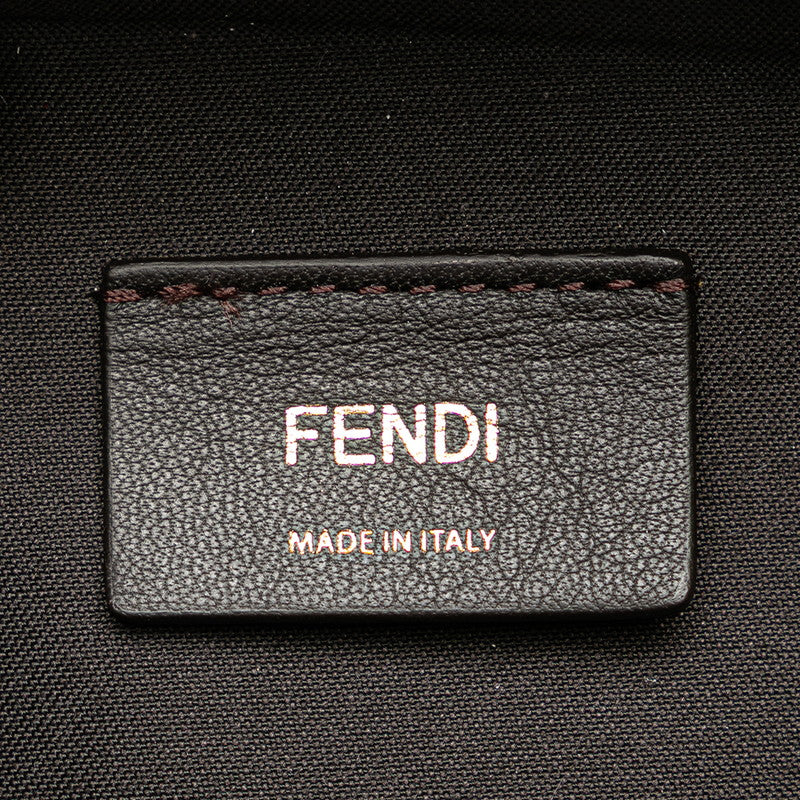 フェンディ オーロック ショルダーバッグ カメラバッグ 2WAY 8BS058 ブラウン スウェット レザー レディース FENDI 【中古】