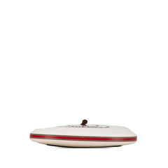 バーバリー ロゴグラフィック ショルダーバッグ ベージュ ブラウン キャンバス レザー レディース BURBERRY 【中古】