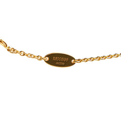 ルイ ヴィトン LV アイコニック チェーン ペンダントネックレス M00596 ゴールド メッキ ラインストーン レディース LOUIS VUITTON 【中古】