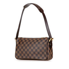 ルイ ヴィトン ダミエ ラヴェッロGM ショルダーバッグ N60006 ブラウン PVC レザー レディース LOUIS VUITTON 【中古】
