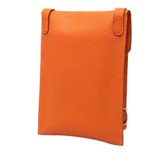エルメス アメリー 斜め掛け ショルダーバッグ オレンジ トゴ レディース HERMES 【中古】