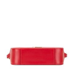 サンローラン YSLロゴ カメラバッグ ショルダーバッグ 395791 レッド レザー レディース SAINT LAURENT 【中古】
