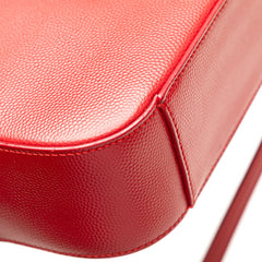 サンローラン YSLロゴ カメラバッグ ショルダーバッグ 395791 レッド レザー レディース SAINT LAURENT 【中古】